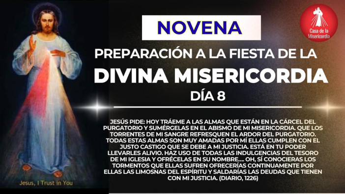 Novena de preparación  a la Fiesta de la Misericordia -Octavo día. (Viernes de Pascua. Diario, 1226-1227)