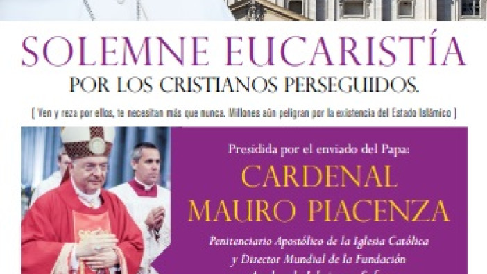 Cardenal Mauro Piacenza, enviado del Papa, visita  Bogotá Colombia 