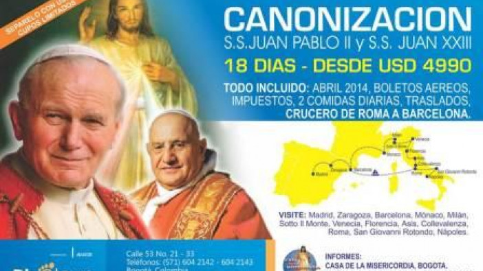 Peregrinación para la Canonización  S.S. Juan Pablo II y S.S. Juan XIII