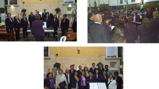 La Coral Consejo Nacional de Laicos, ofreció un concierto en la apertura del 