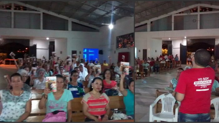 En Cúcuta se celebró vigilia en la parroquia Nuestra Señora del Rosario de Mongui
