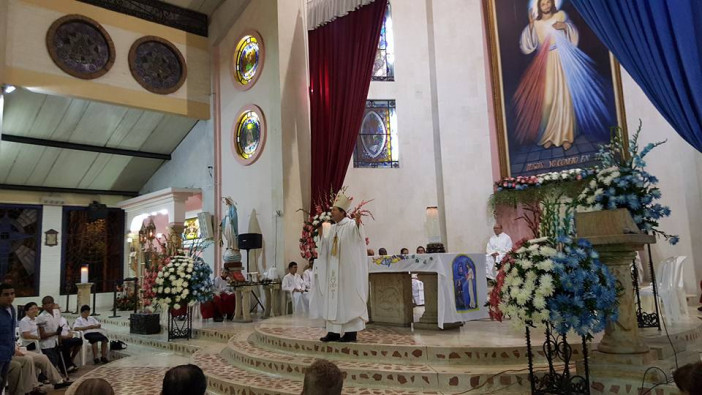 Monseñor Julio Hernando García, desde el Santuario
