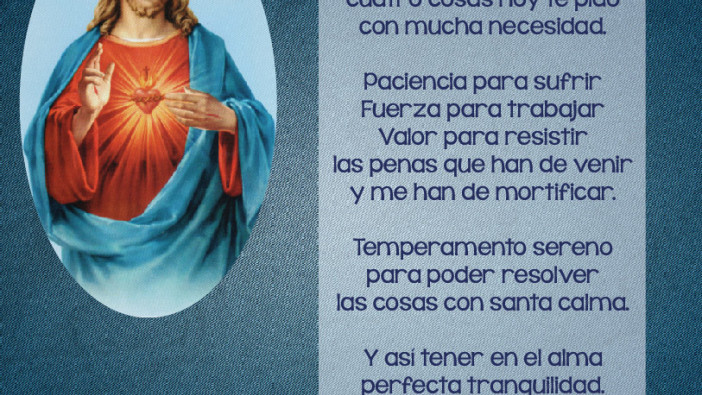 Oración al Sagrado Corazón de Jesús