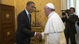 El Papa Francisco recibe a Obama en el Vaticano